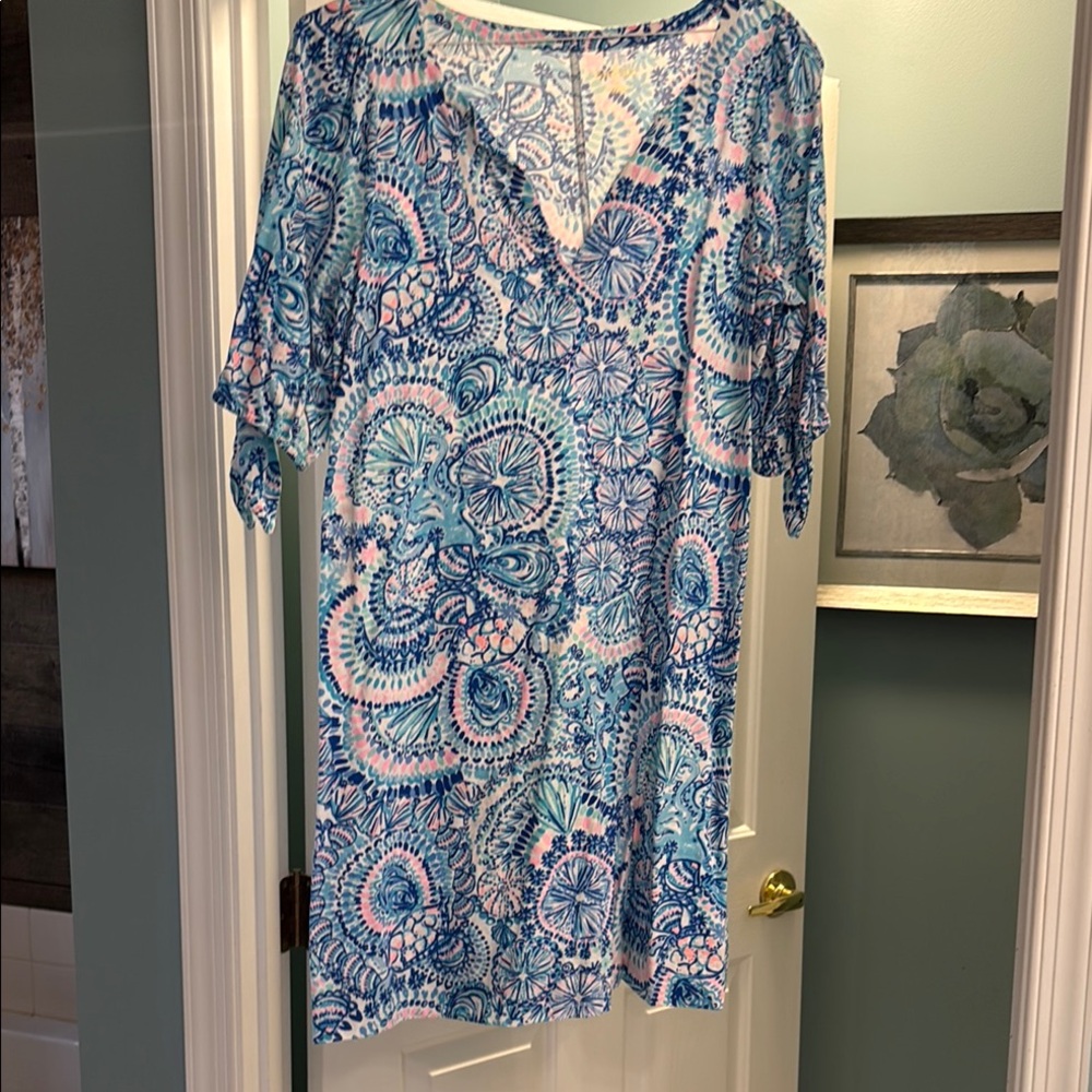 Lilly Pulitzer Blue and Pink Women's dress